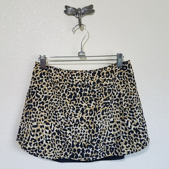 Outdoor Voices Pants - Outdoor Voices The Exercise Skort Leopard Print